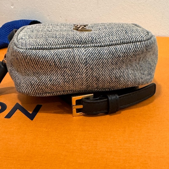 SOLD Saint Laurent denim Quilted Crossbody Bag - Picture 5 of 7